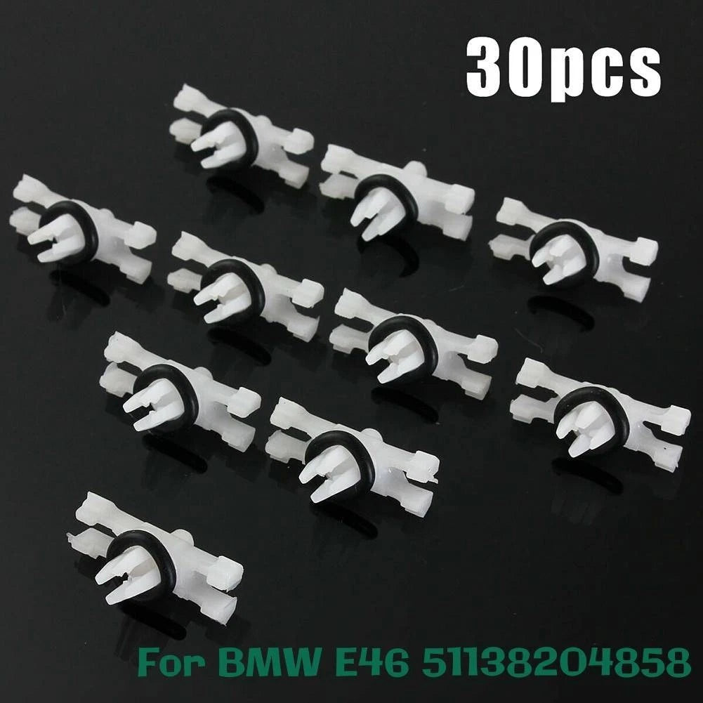 30x Roof Rain Moulding Trim Fastener Clips for BMW 3 Series E46 (1998–2014)