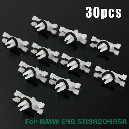 30x Roof Rain Moulding Trim Fastener Clips for BMW 3 Series E46 (1998–2014)