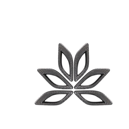 6 x Carbon Fiber Side Fender Air Vent Trims for Maserati Quattroporte (13-21)