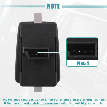 Front Left Driver Side Master Power Window Switch for BMW 323i (1999-2000)