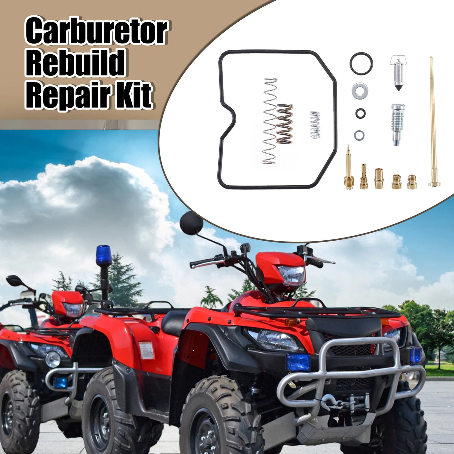 Carburetor Repair Kit for Suzuki Eiger LTF400 LTF400F (2003-2007)