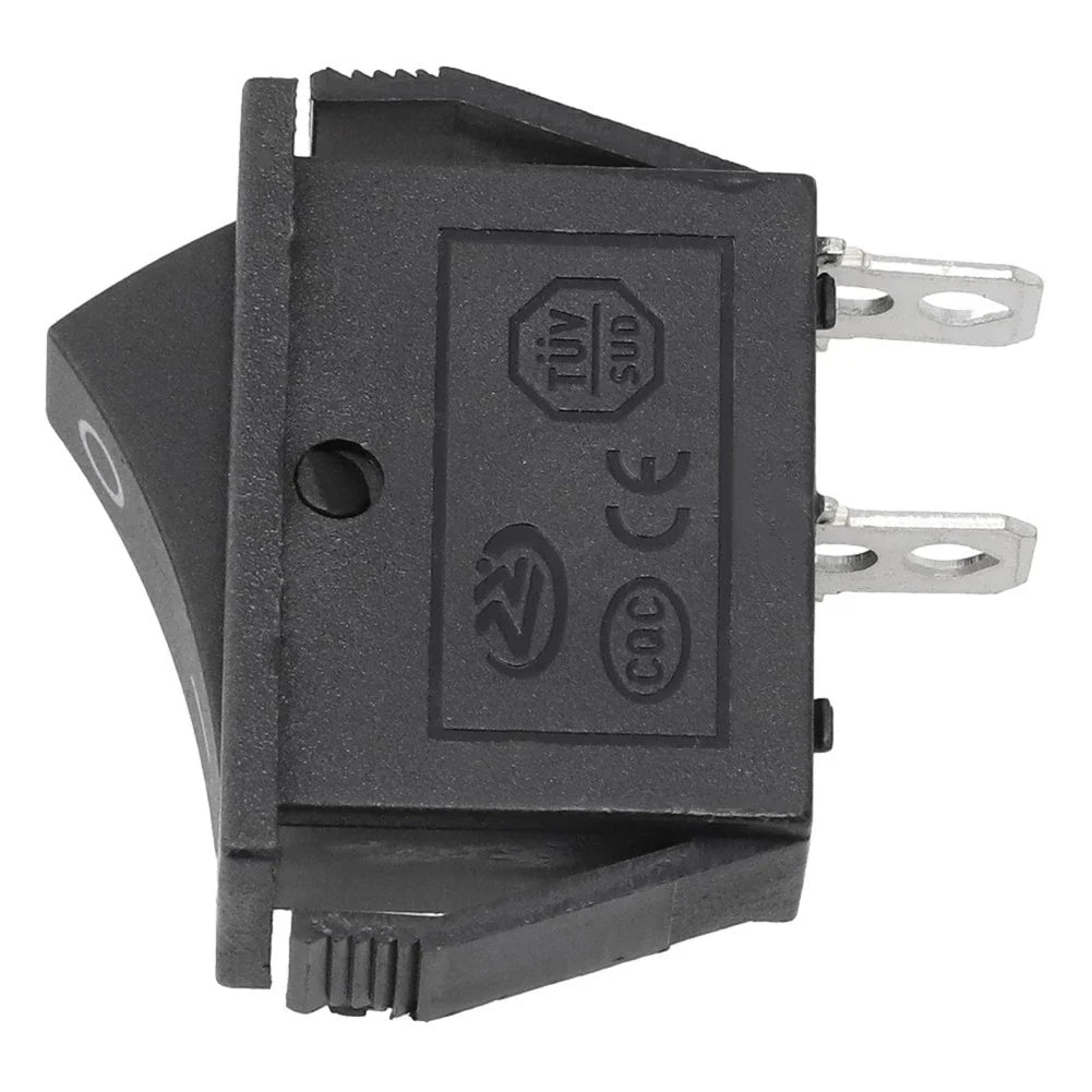 Black KCD3 Rocker Switch SPST 2 Pin On/Off for Boat Control Panel