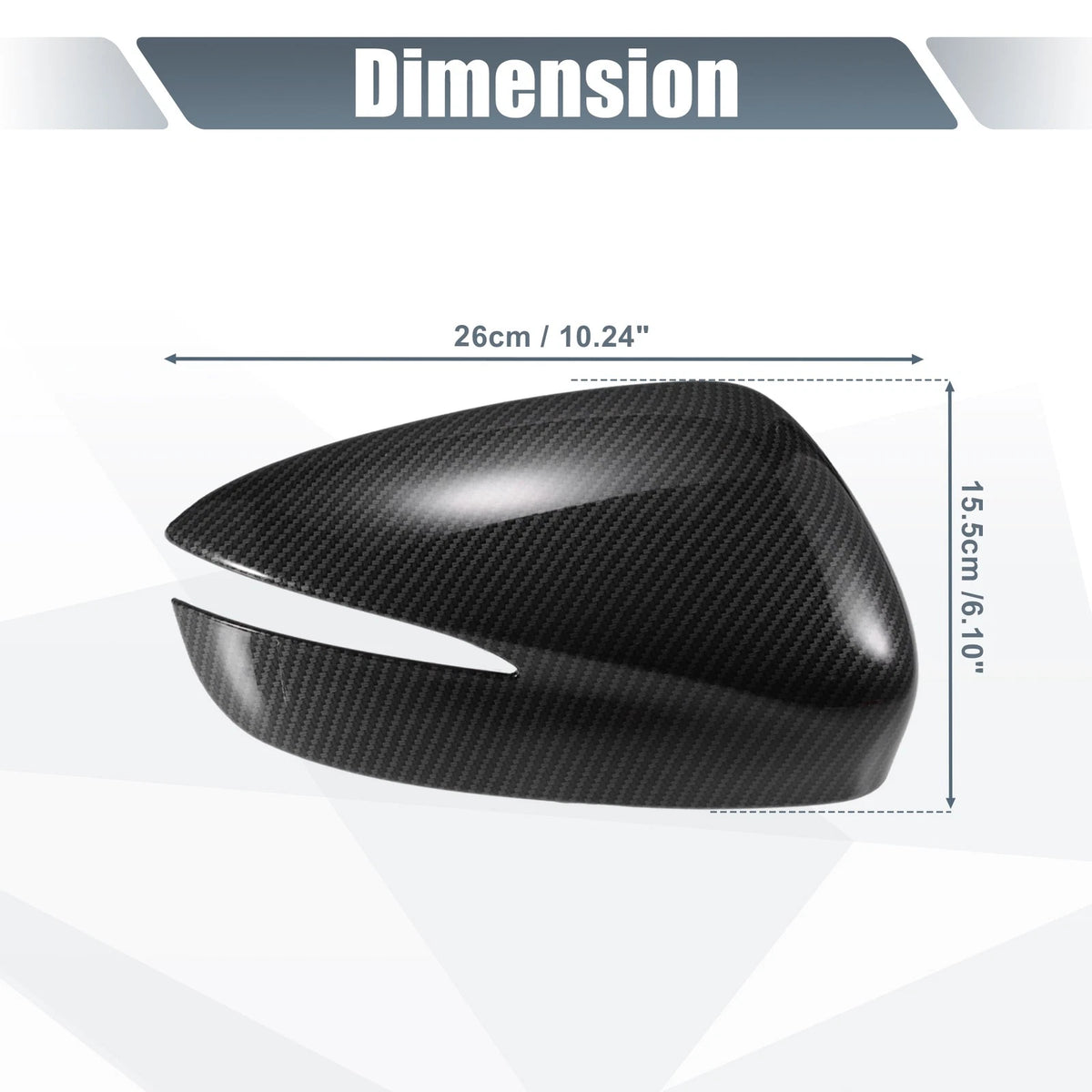 Rearview Mirror Cover Overlay Carbon Fiber for Mazda CX-3 (2017-2018)