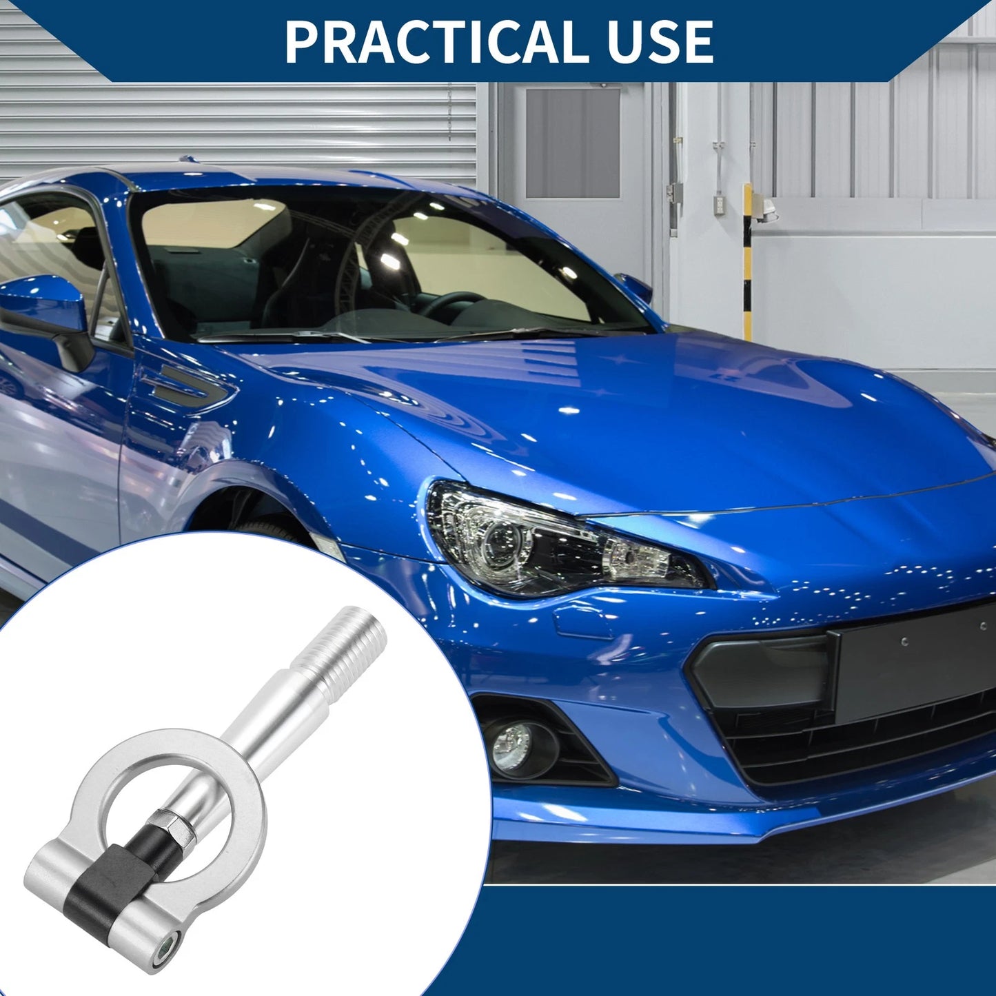 Metal Tow Hook Ring for Mitsubishi Lancer Evolution 23.5cm