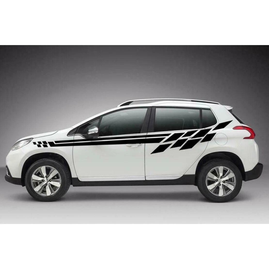 Universal Body Side Stripe Racing Graphics Decal Stickers for Auto Car Truck (200CM)