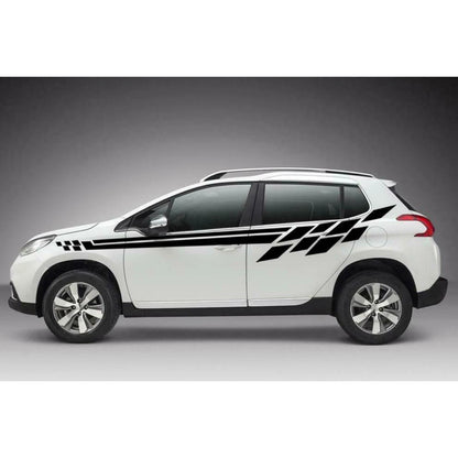 Universal Body Side Stripe Racing Graphics Decal Stickers for Auto Car Truck (200CM)
