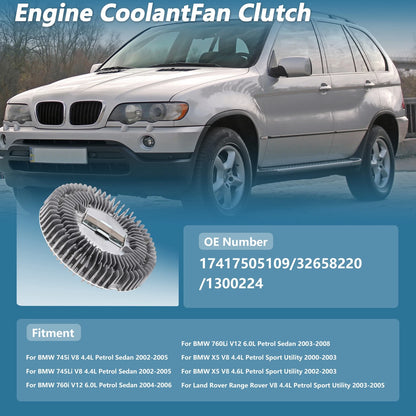 Cooling Fan Clutch for BMW 745i V8 4.4L Sedan (2002-2005)