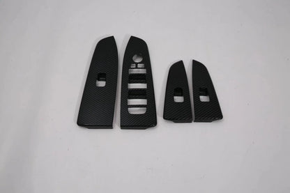 Carbon Fiber Window Lift Panel Armrest Lid Cover Trim for Kia Forte K3 (2019-2021)