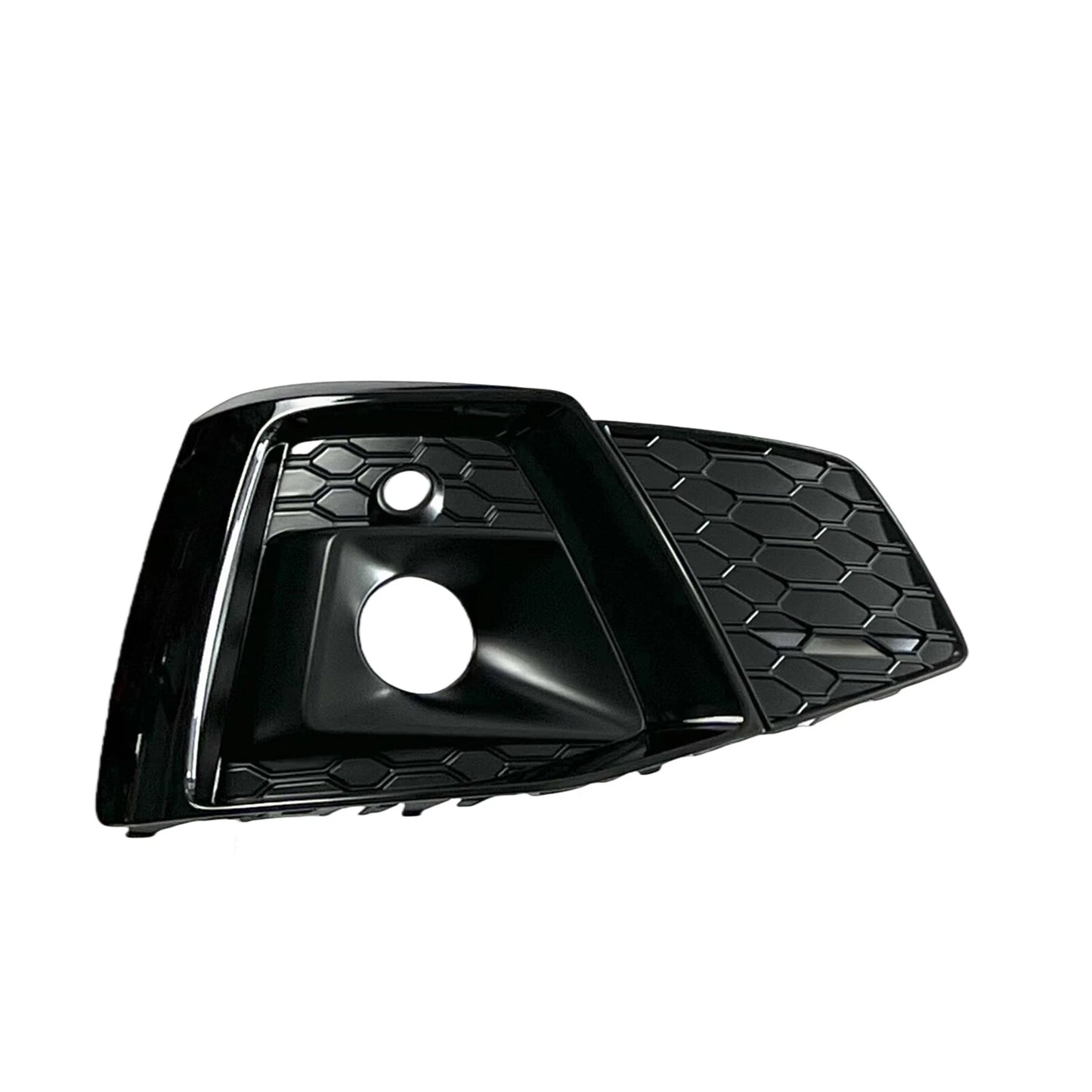 2 x Front Fog Light Covers for Audi A5 S5 (2021-2024) Black Trim
