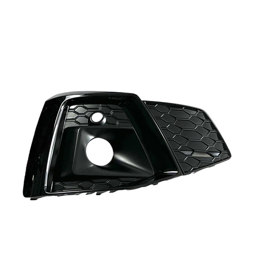 2 x Front Fog Light Covers for Audi A5 S5 (2021-2024) Black Trim