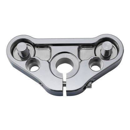 Chrome Triple Tree Top Clamp for Harley Cross Bones FLSTSB (2008-2011)