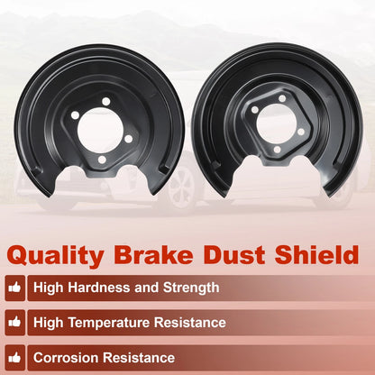 2 x Rear Left Right Brake Dust Shield for Toyota Prius (2011–2015)