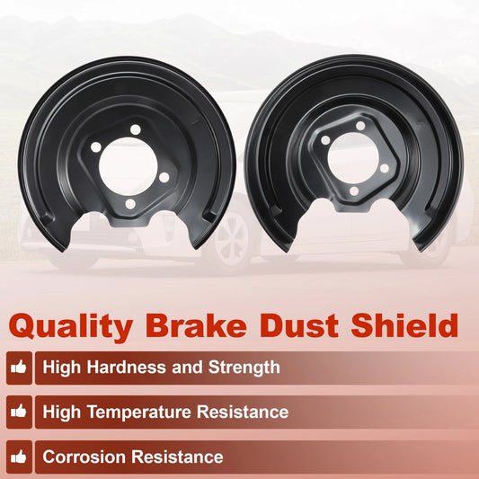 2 x Rear Left Right Brake Dust Shield for Toyota Prius (2011–2015)