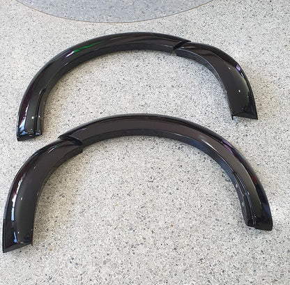 Front Gloss Black Fender Flares for Nissan Navara (2021-2022)
