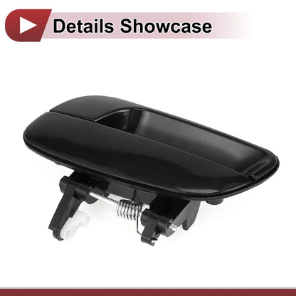 Exterior Door Handle for Hyundai Elantra Rear Left Black ABS (2011-2016)