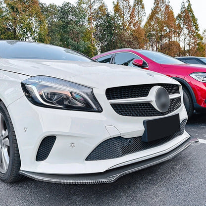 Front Bumper Spoiler Lip for Mercedes Benz A Class W176 (2016-2018)