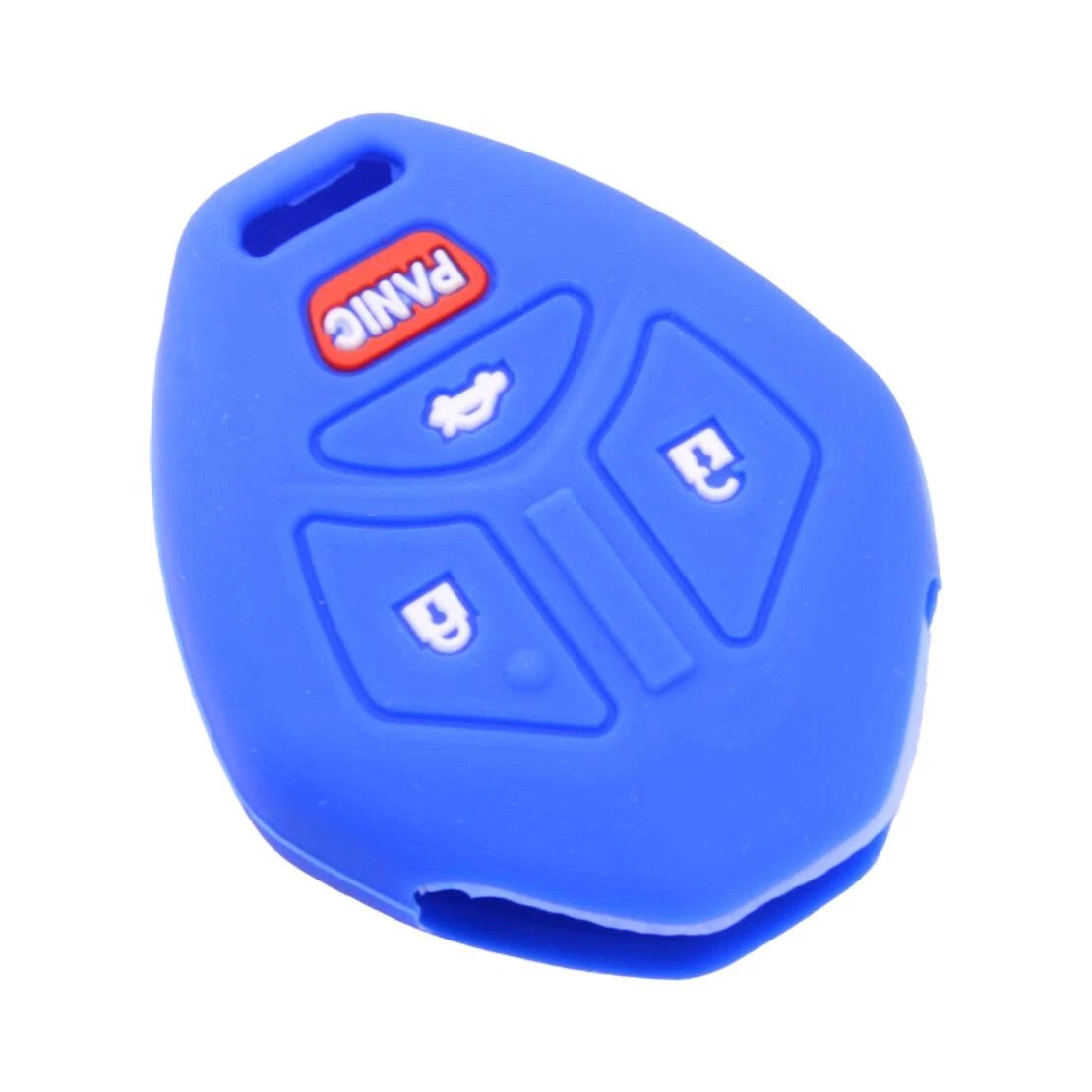 Red & Blue 4 x Button Silicone Key Shell Cover for Mitsubishi Galant (2004-2012)
