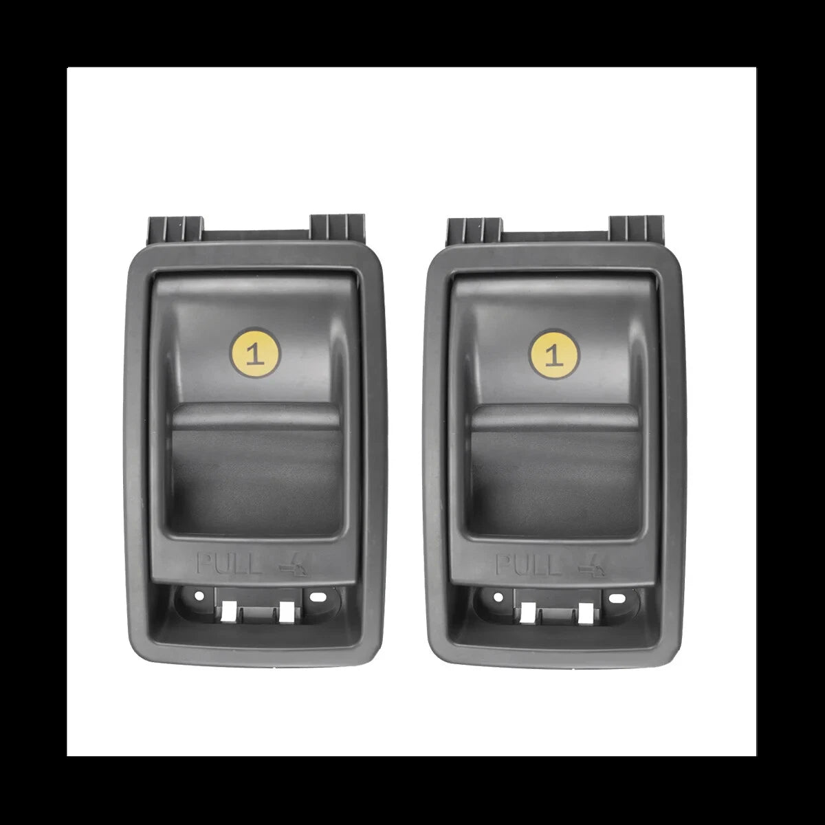 2 x Gray Rear Folding Seat Latch Release Handle Bezel for 2014-2018 Toyota Sienna