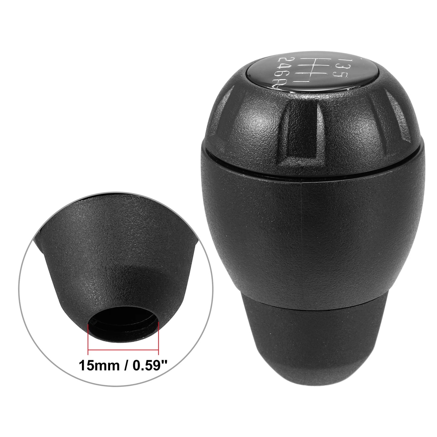 Gear Shift Knob for Jeep Wrangler JK (2011-2018) - 6 Speed Manual - Black