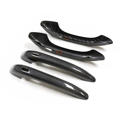 4 x Carbon Fiber Door Handle Covers for Porsche Macan (2015-2023)