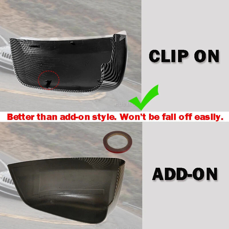 Gloss Black Rear View Mirror Cover Cap for Jeep Grand Cherokee, Dodge Durango