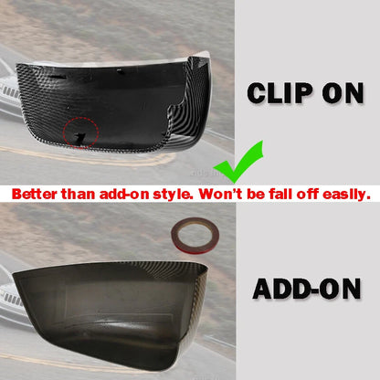 Gloss Black Rear View Mirror Cover Cap for Jeep Grand Cherokee, Dodge Durango