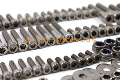 207 piece Universal Stainless Fairing & Frame Bolts Wellnut Clips