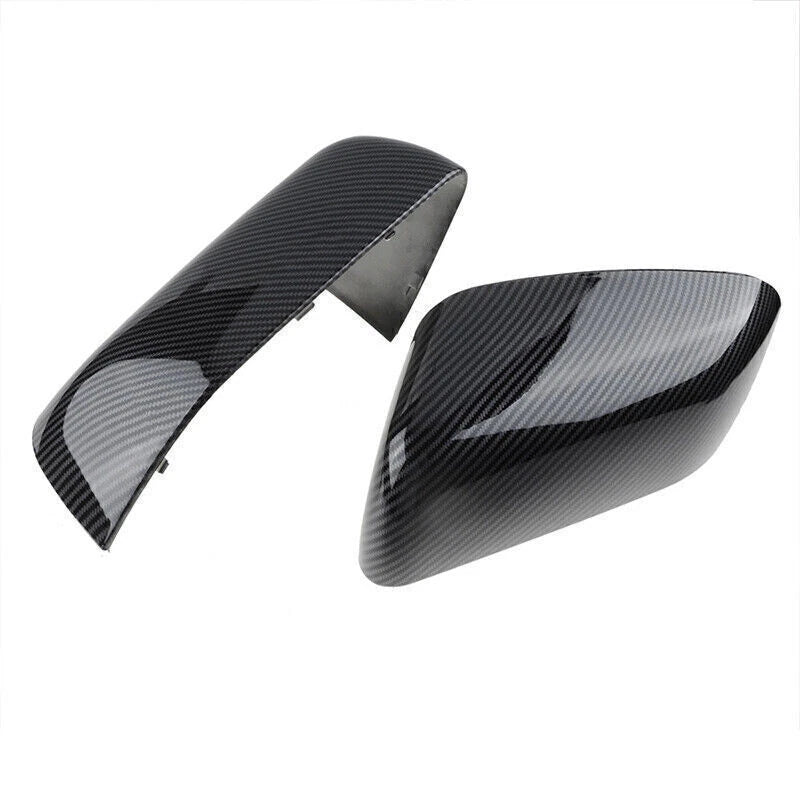 2 x Carbon Fiber Mirror Cover Caps for Land Rover Range Rover Sport LR2 LR4 (2010-2014)