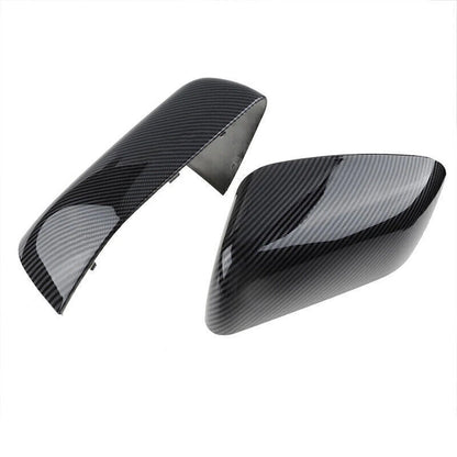 2 x Carbon Fiber Mirror Cover Caps for Land Rover Range Rover Sport LR2 LR4 (2010-2014)