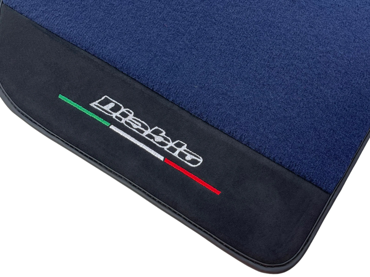 Dark Blue Floor Mats for Lamborghini Diablo (1990-2001) with Alcantara Leather