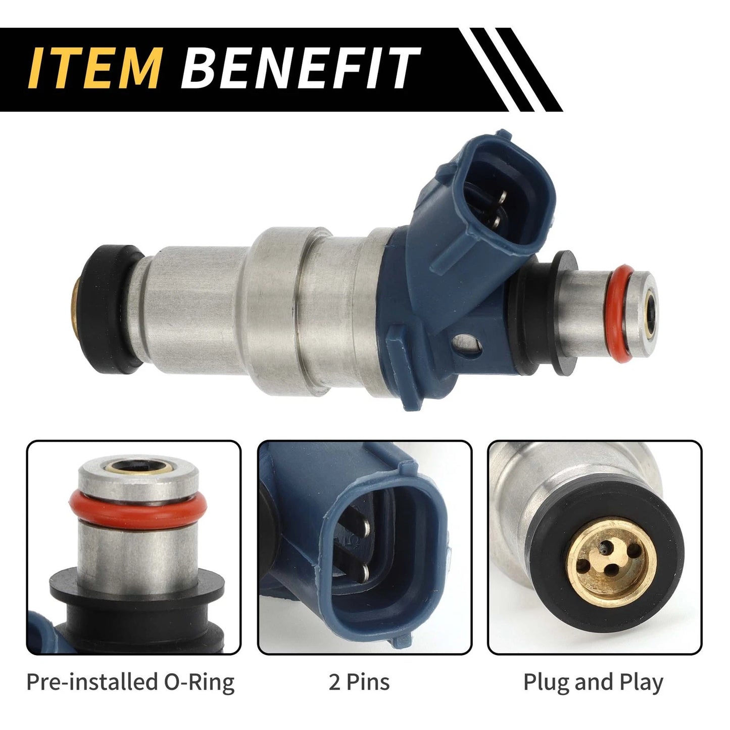 Fuel Injector 4 Holes for Toyota Tacoma (1995-2001) 1 x Blue