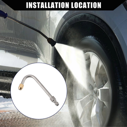 Pressure Washer Extension Wand 15cm J Shape for Car Motorcycle Bike