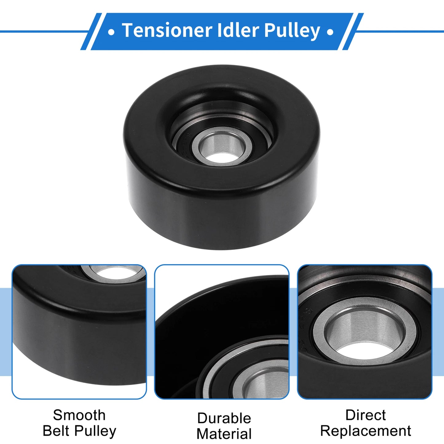 Drive Belt Idler Pulley for Ford Escort (1998-2004) - 1 x Quality Replacement