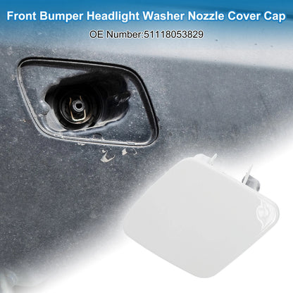 Front Left Bumper Headlight Washer Nozzle Cover for BMW 1 Series (2004-2013)