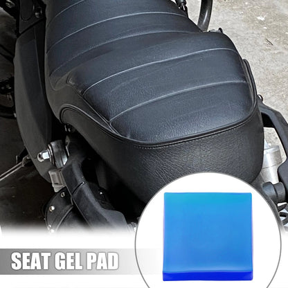 Seat Gel Pad 25x25x2cm for Motorcycle Blue