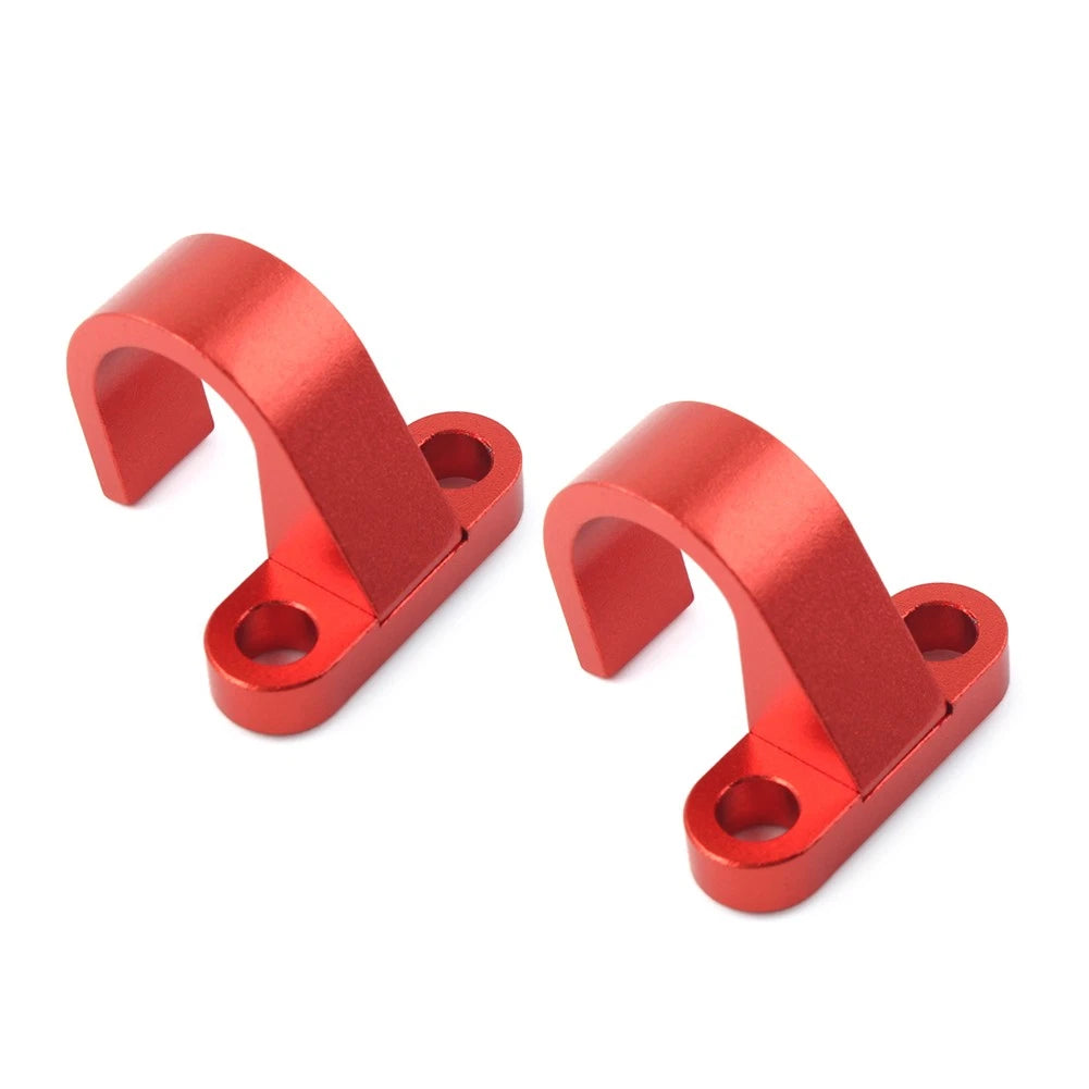 2 x Rear Brake Hose Clamp Guide Red for Yamaha YZ125 YZ250F YZ450F YZ85 (03-22)