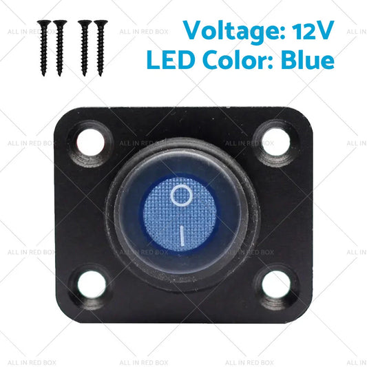 12V 1 Gang Toggle Rocker Switch Panel ON/OFF for Boat, Caravan, Truck, Marine