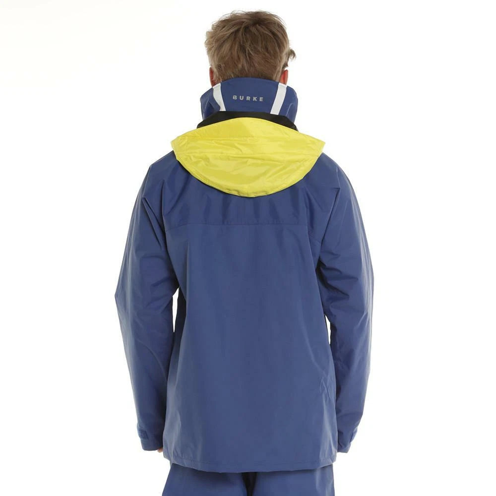Burke Dry 28 Super Dry Rain Jacket for Sailing, Wet Weather, Blue