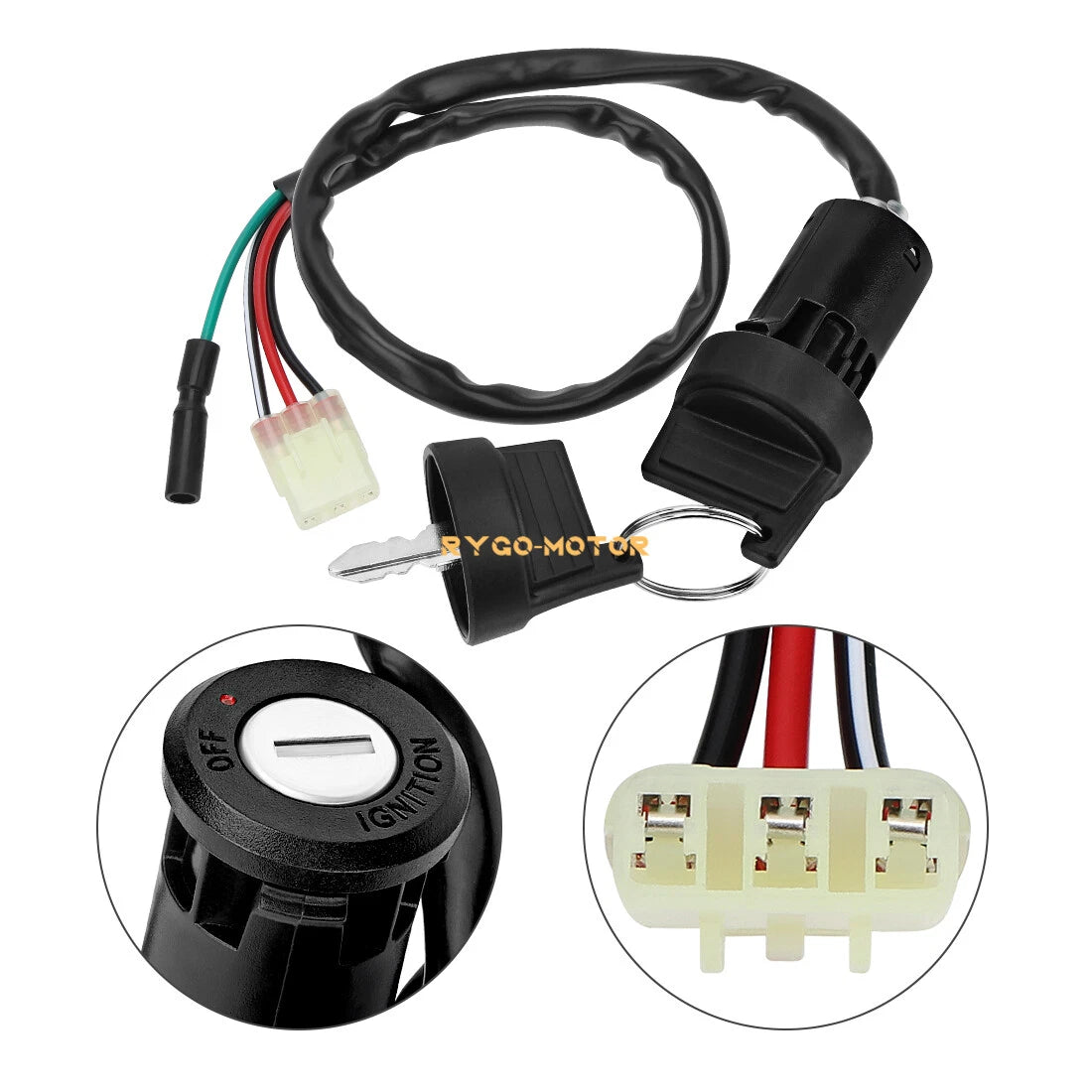 Handlebar Key Starter Relay Switch for Honda TRX400EX Sportrax 400 (1999–2004)