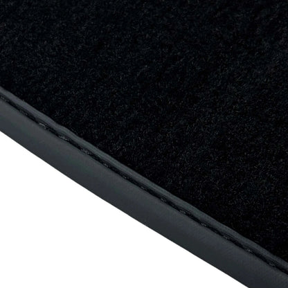 Black Floor Mats for Audi A4 B6 Avant (2001-2004) with Carbon - 2 x Mats
