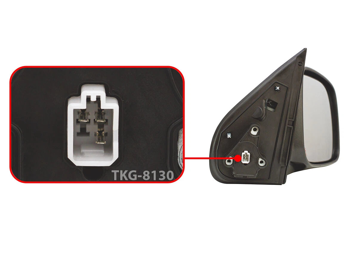 RH Electric Side Mirror Chrome for Isuzu D-Max DMax (2003-2011)
