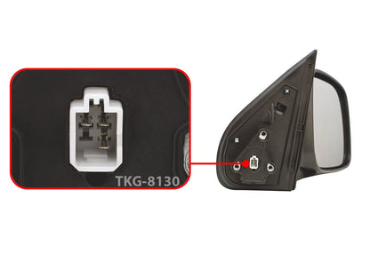 RH Electric Side Mirror Chrome for Isuzu D-Max DMax (2003-2011)