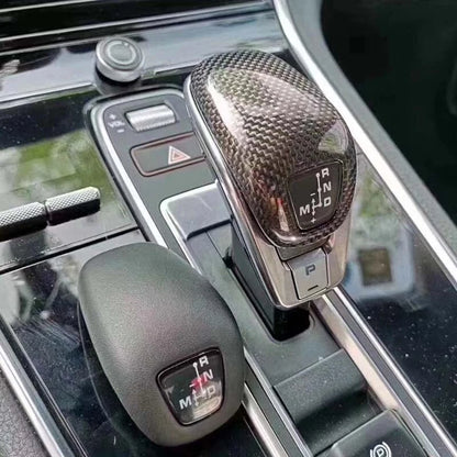 Real Carbon Fiber Gear Shift Knob Cover Kits Fit For Porsche Panamera 2018-2023