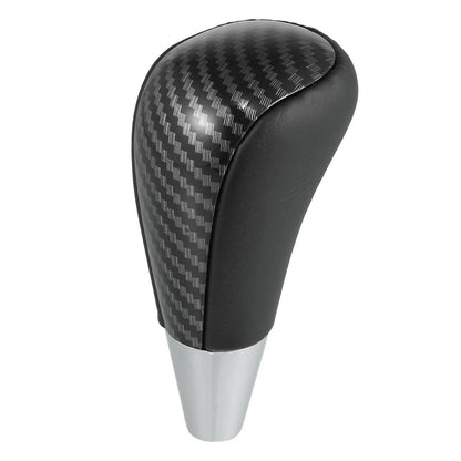 Faux Leather Gear Shift Knob for Toyota Lexus Carbon Fiber Pattern Black
