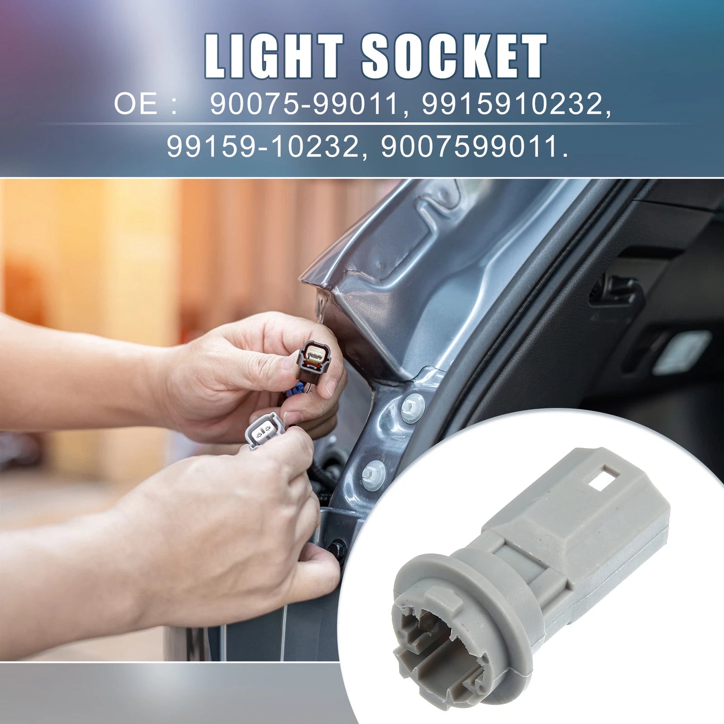 License Plate & Marker Light Bulb Socket for Toyota RAV4 (2016-2018)