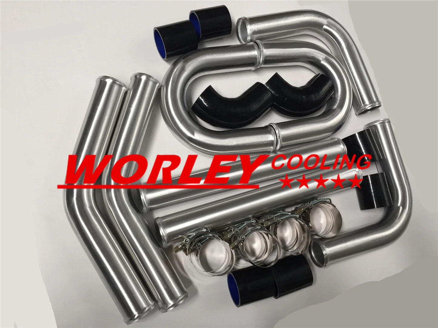 2" Aluminum Universal Intercooler U-Shape Pipe Hose & T-Clamp