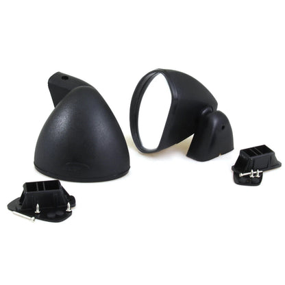 Door Mirror Set Black for Lamborghini Urraco P111/P200/P250/P300 1971-1979