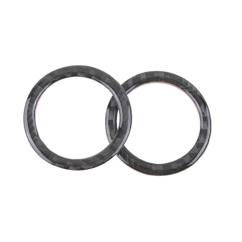 Real Carbon Fiber Front Door Speaker Trim Ring for Jeep Grand Cherokee (2011-2023)