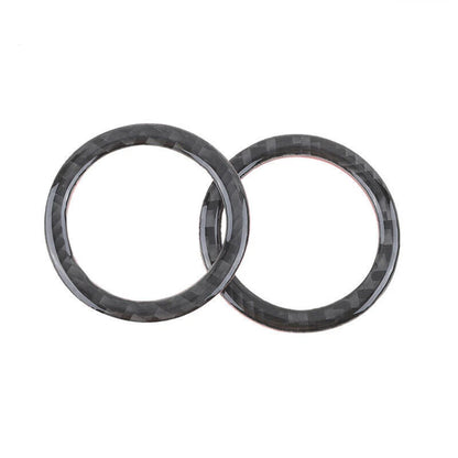 Real Carbon Fiber Front Door Speaker Trim Ring for Jeep Grand Cherokee (2011-2023)