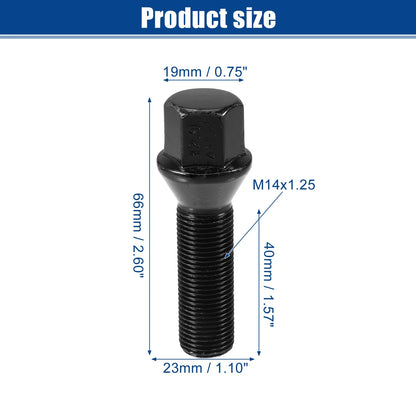 M14x1.25 Extended Wheel Lug Bolts 40mm Shank for BMW